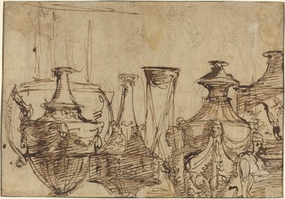 Design til vaser [verso] af Giuseppe Cades