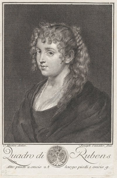 Portræt af en ung kvinde, ca. 1745-76. af Giuseppe Canale