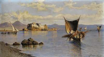 Napoli -bugten med Castel dell