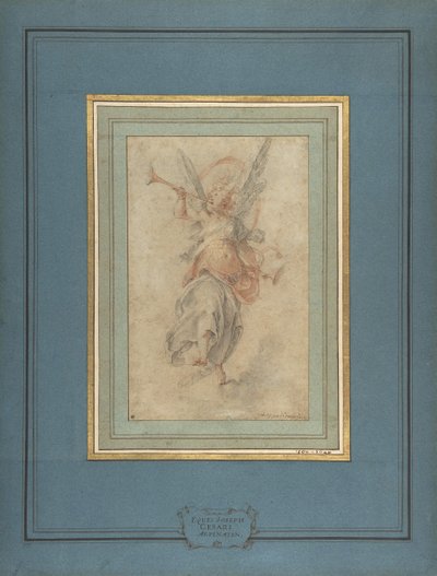 Allegorisk berømmelsesfigur, ca. 1590. af Giuseppe Cesari