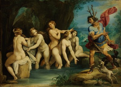 Diana og Actaeon af Giuseppe Cesari