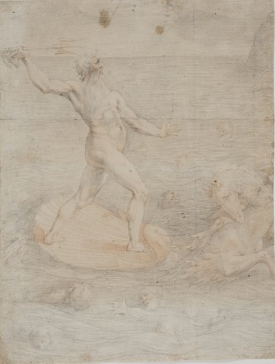 Neptun beroligede stormens vinde, der spredte Æneas