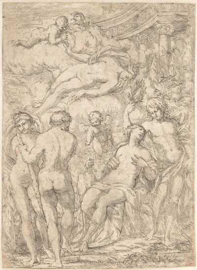 Allegori med mytologiske figurer af Giuseppe Diamantini