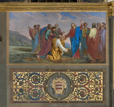Presbyterium, Giueppe Diotti, Nøgleudlevering til Pietro 1834 af Giuseppe Diotti