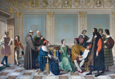 Kunstnerne ved Ludovic Marie Sforzas hof kendt som More (Ludovico Maria Sforza detto il Moro af Giuseppe Diotti