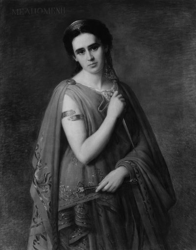 Melpomene, 1869 af Giuseppe Fagnani
