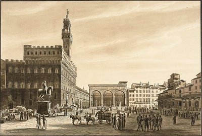 Piazza Signoria af Giuseppe Gherardi