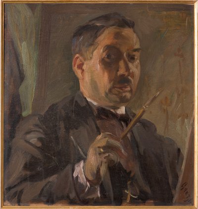 Selvportræt (olie på krydsfiner) af Giuseppe Graziosi