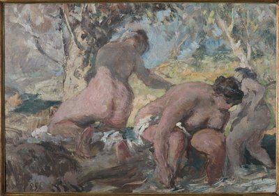 The Bathers (olie på krydsfiner) af Giuseppe Graziosi