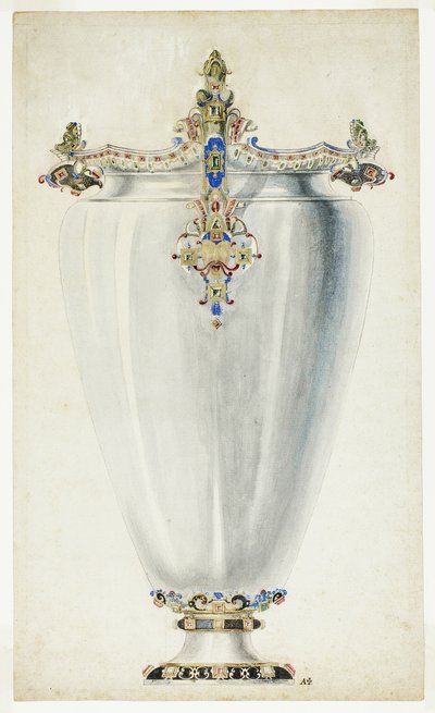 Monumental juvelbesat vase af Giuseppe Grisoni