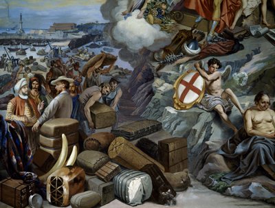 Ligurisk handel, maleri af Giuseppe Isola (1808-1893), Italien af Giuseppe Isola