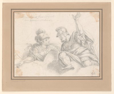 To romerske soldater i samtale af Giuseppe Longhi