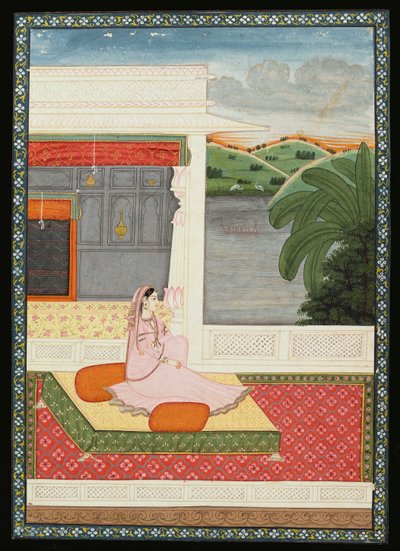 En ensom dame venter på nyheder om sin elsker, ca. 1800 af Giuseppe Maggiolini