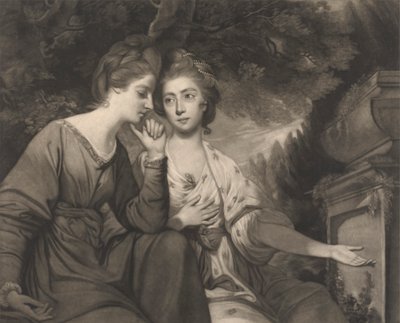 Fru Harriet Bouverie og fru Frances Ann Crewe af Giuseppe Marchi