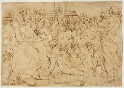 Studie til ægteskabet i Cana af Giuseppe Maria Crespi