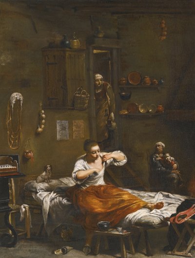 Loppejagten af Giuseppe Maria Crespi