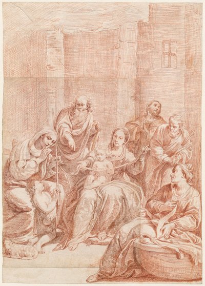 Den hellige familie af Giuseppe Maria Crespi