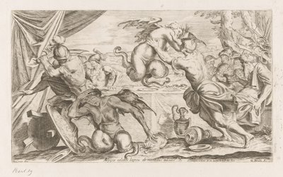 Aeneas og hans kammerater kæmper mod harpierne Arpijae celebri lapsu de montibus adsunt (titel på objekt) Wanderings of Aeneas (serietitel) L
