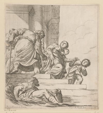 Dronning Vashti er forvist af Giuseppe Maria Mitelli