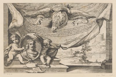 Ode til kunstneren Guercino Landskabsdesign af Guercino (serietitel) af Giuseppe Maria Roli