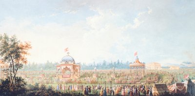 Race at Cascine, af Giuseppe Maria Terreni (1739-1811), Italien af Giuseppe Maria Terreni