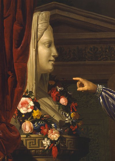 Gammel mand, der peger på Maria Luigias Herm til sit barnebarn, af Giuseppe Molteni, cirka 1830, olie på lærred af Giuseppe Molteni