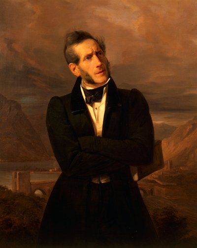 Portræt af Alessandro Manzoni (Milano af Giuseppe Molteni