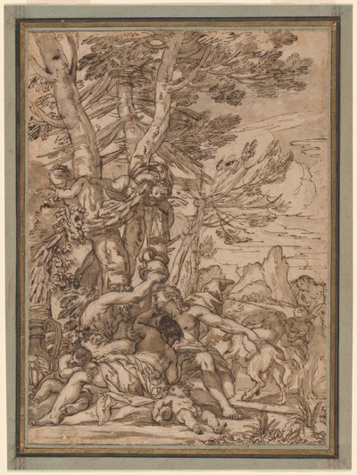 en bachchanal af Giuseppe Nicola Nasini