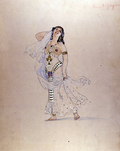 Richard Strauss ”” ”Salomè” ”kostume af Giuseppe Palanti (1881-1946) til teatret La Scala i Milano i 1912. af Giuseppe Palanti