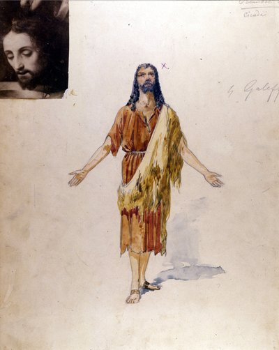 Richard Strauss: "" Salome"" kostume af Giuseppe Palanti (1881-1946) til rollen som Jokanaan for teatret La Scala i Milano i 1912 af Giuseppe Palanti