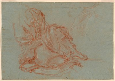Studier for en ung mand, Draperi af Giuseppe Passeri