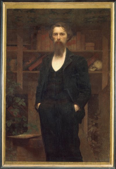 Selvportræt - Giuseppe Pellizza da Volpedo (1868-1907). Olie på lærred af Giuseppe Pellizza da Volpedo