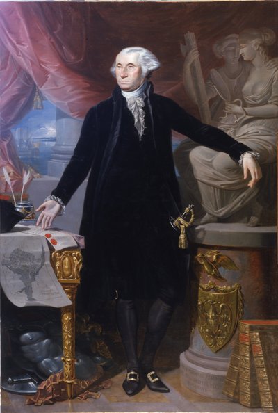 Portræt af George Washington. af Giuseppe Perovani
