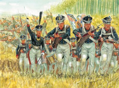 Det russiske felttog: Russisk linjeinfanteri mod Napoleon I