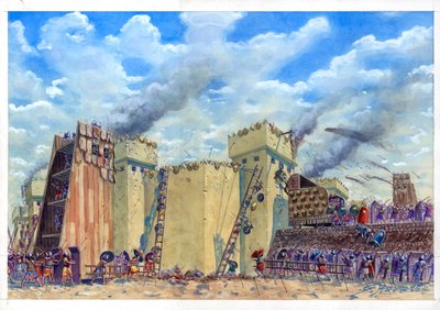 Belejring af Tel Lachish af Giuseppe Rava