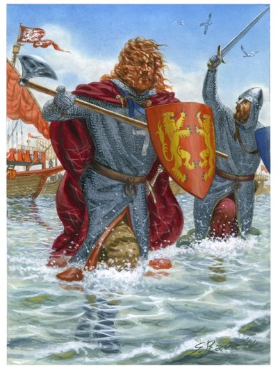 Det tredje korstog: Richard I af England, kendt som Løvehjerte (1157-1199), angriber Saint Jean d