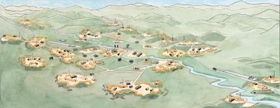 Krigen i Indokina: Plan over slaget ved Dien Bien Phu (Dien-Bien-Phu) mellem den franske hær og Vietnams hær fra november 1953 til maj 1954 - Første Indokina-krig: kort over slaget ved Dien Bien Phu mellem Den Franske Unions Franske Fjernøstekspedition og  af Giuseppe Rava
