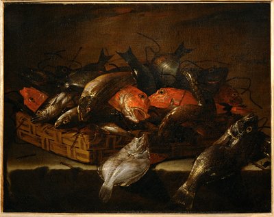 Stilleben med fisk ... af Giuseppe Recco
