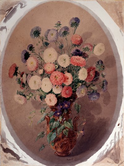 Flok tusindfryd Akvarel af Giuseppe Roda (1800-tallet) 1863 Dim 70x51 cm Gener, Galleria d