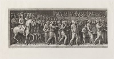 Franskmændenes indtog i Milano, 15. maj 1796 af Giuseppe Rosaspina, after Andrea Appiani