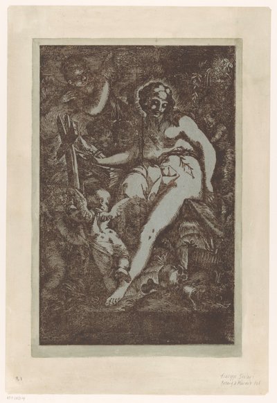 Maria Magdalena in de wildernis af Giuseppe Scolari (circle of)