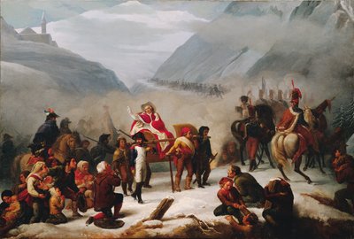 Pave Pius VII krydser Alperne af Giuseppe Sogni
