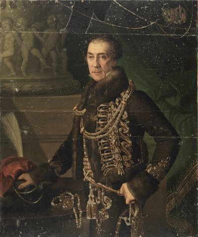 Patricierråden og bykansleren i Fiume, Vincenzo Nobile de Terzi af Giuseppe Tominz