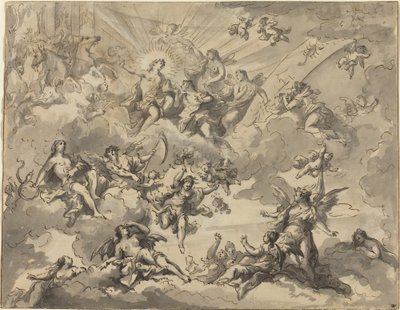 Apollon og muserne af Giuseppe Valeriani