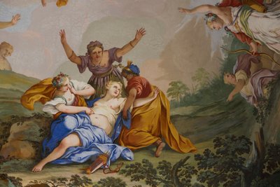 Repræsentationer af myten om Diana, af Domenico og Giuseppe Valeriani, fresco af Giuseppe and Valeriani Domenico Valeriani