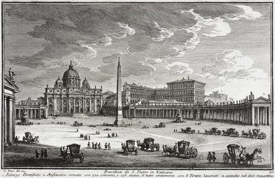 Basilica of Saint Peters, Vatikanet, ca. 1753 af Giuseppe Vasi