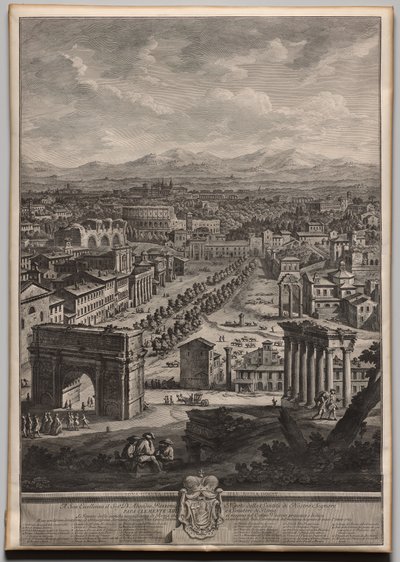 Campo Vaccino af Giuseppe Vasi