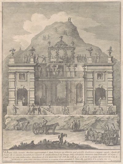 Den anden maskine til Kina fra 1778: En bolig nær Monte Testaccio af Giuseppe Vasi, after Giuseppe Palazzi
