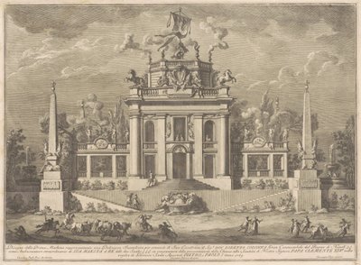 Den første maskine til Kina fra 1769: En "lækker" af Giuseppe Vasi, after Giuseppe Palazzi, after Paolo Posi
