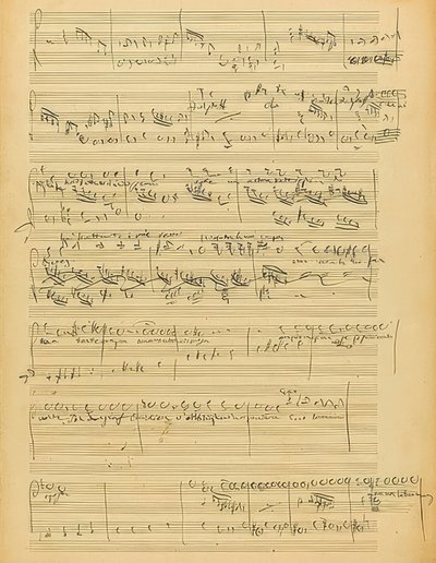 Autograf: Falstaff, opera i tre akter. 1894 af Giuseppe Verdi